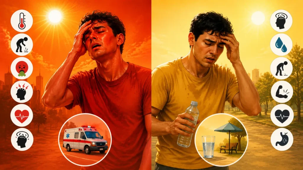 Vitalmindflow Heat Stroke vs Heat Exhaustion: Symptoms