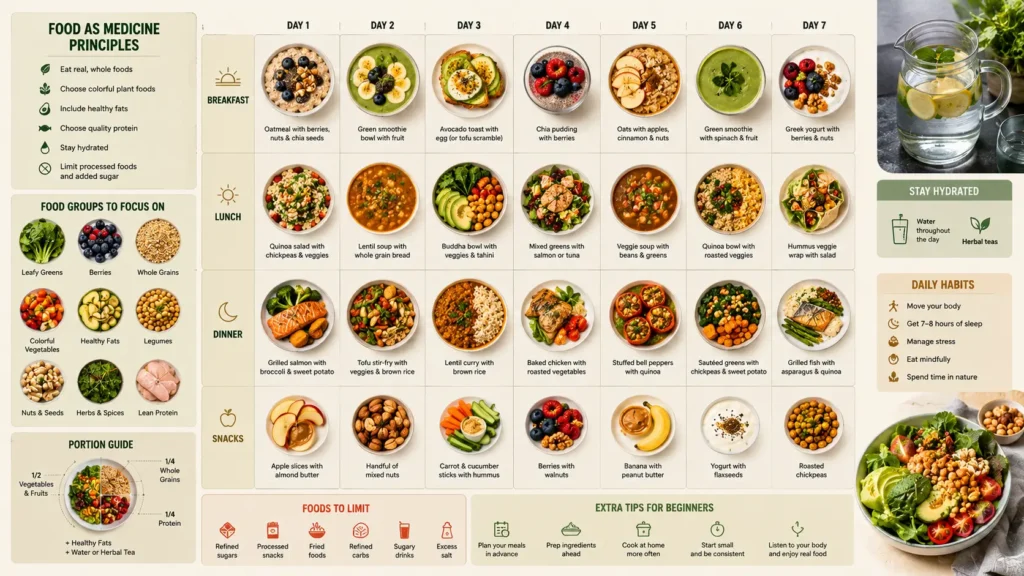 Whole Food Meal Plan for Gut Health Vitalmindflow Food as Medicine Diet Plan
