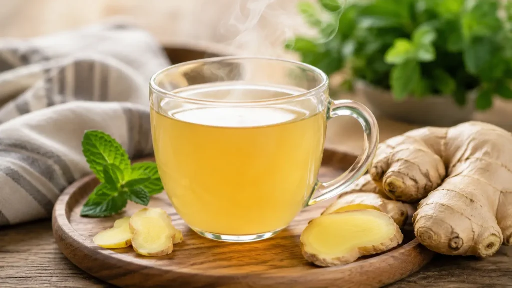 Vitalmindflow Ginger Tea for Nausea After Stomach Bug