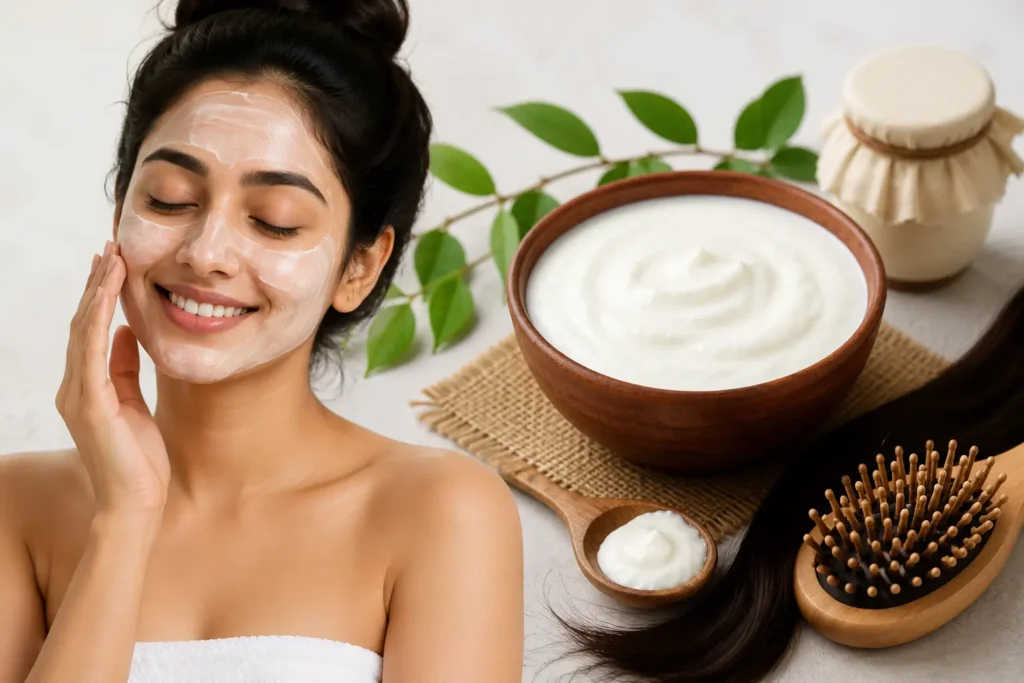 Vitalmindflow Benefits of Curd for Skin and Hair