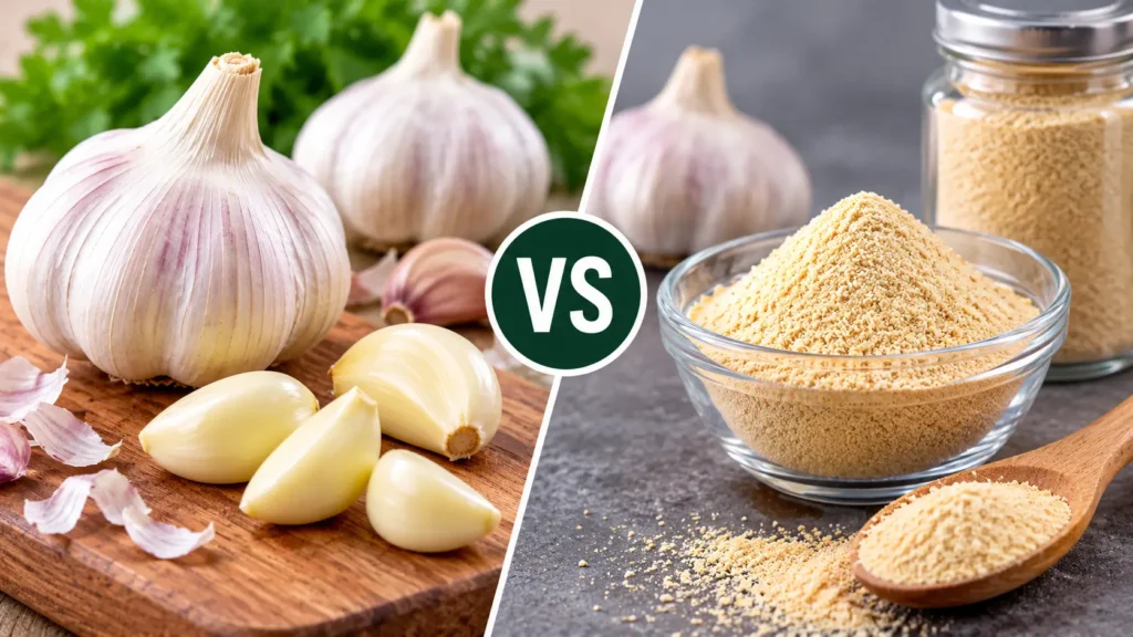 Vitalmindflow Fresh Garlic vs Garlic Powder