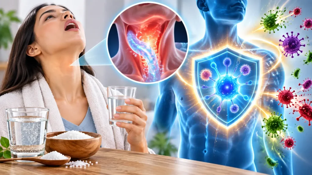 Vitalmindflow Salt Water Gargling for Flu Prevention